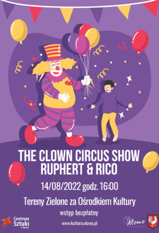 plakat the clown circus show - ruphert i rico