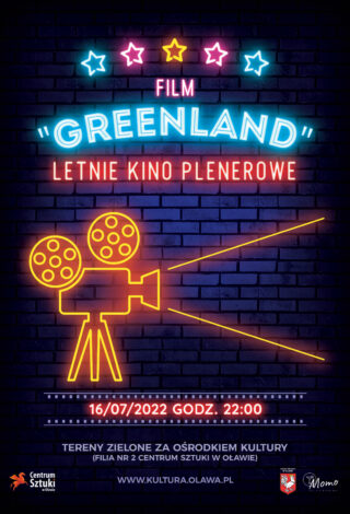 plakat letnie kino plenerowe - Greenland