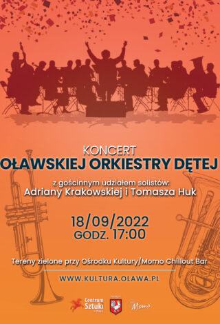 plakat koncert oławskiej orkiestry dętej