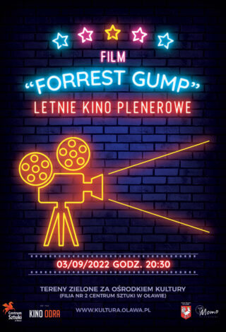 plakat letnie kino plenerowe - Forrest Gump