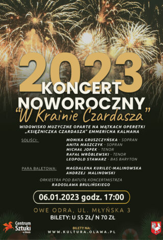 plakat koncert noworoczny 2023 - w krainie czardasza
